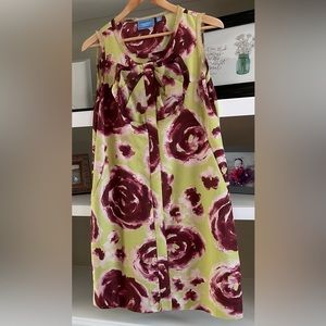 Simply Vera Vera Wang Sleeveless Dress floral Sz 4